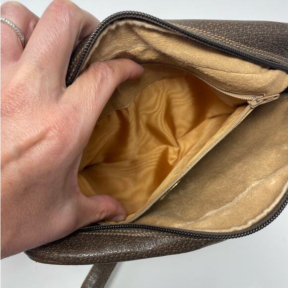 Gucci Vintage GG Monogram Logo PVC Leather Shoulder Bag Beige Brown - Picture 13 of 16